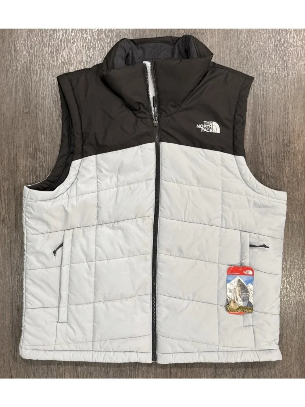 NWT The North Face Roamers High Rise Vest Men's Size XL Black And Grey